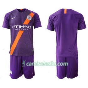 Camisolas de Futebol Manchester City Criança Equipamento 3ª 2018/19 Manga Curta